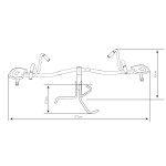 Balansoar Metalic Rotativ 360 pentru copii cu 2 locuri - Solid Robust cu celeme de fixare AXI Balansoar Metalic Rotativ 360 pentru copii cu 2 locuri - Solid Robust cu celeme de fixare AXI